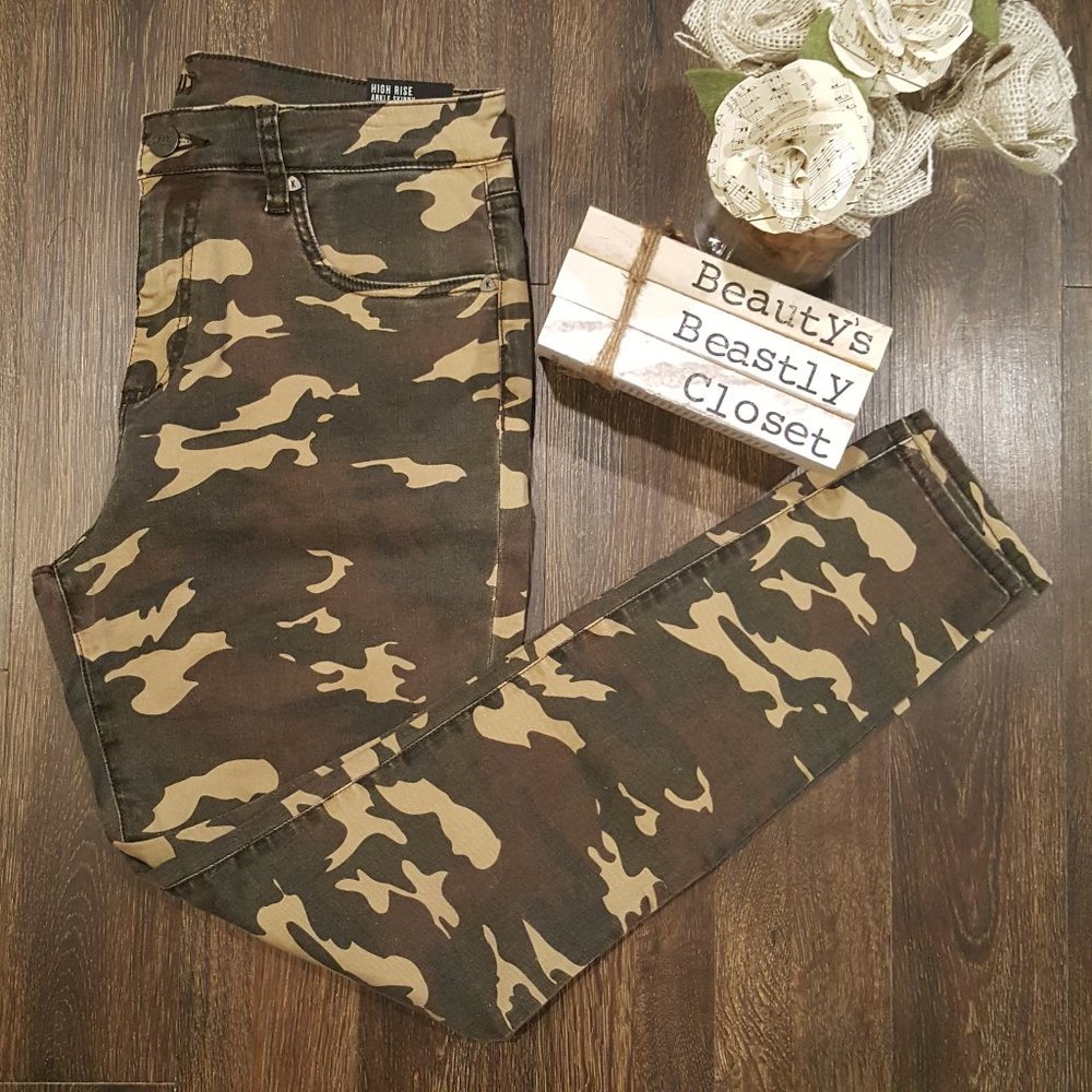 Kut from Kloth Camo High Rise Skinny Ankle Jeans 8